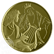 The 10 New Sheqalim gold proof coin.