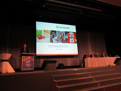 Martin Stahlschmidt from Gräbener. In the background: the discussion panel. Photo: UK.
