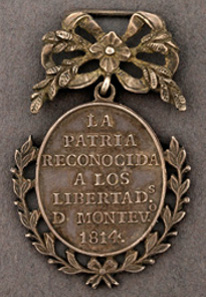 Argentina, Medal for the Capture of Montevideo, 1814.