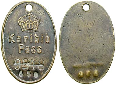Ord. no. 45543 - Identification badge. Very fine. 600.- Euros.