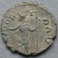 The first known antoninianus of Proculus. Auction sale Aufhäuser 8, 9-10/X/1991, 640, (München 1991/350). Foto (c) Andreas Pangerl, www.romancoins.info