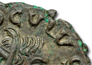 Detail of the obverse of the first known example of Proculus.