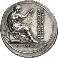 Lot 3380: MEDALS. Valerio Belli, called Vicentino, 1468-1546. Medal n. d. (c. 1539-1542) on Spartan king Lycurgus. From auction sale Astarte 8 (2001), 121. Extremely fine. Estimate: 10,000 euros. Final price: 20,500 euros.
