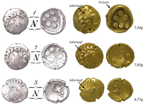 Comparison of Norill's drawings and the rediscovered originals.