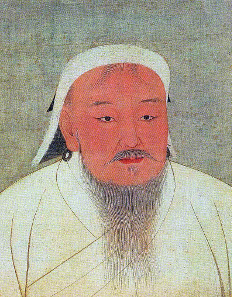 Chinggis Khan as portrayed in a 14th-century Yuan era album. Source: Wikicommons.