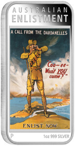 Australia/ 1 AUD/1oz/ Silver .999/ 47.6 x 27.6 x 4mm/ Design: Wade Robinson/ Mintage: 5,000.