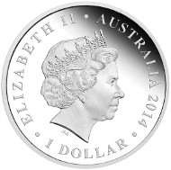Australia/ 1 AUD/ 1oz Silver .999/ 40.6 mm/ Design: Peter Trusler/ Mintage: 6,500.