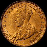 Australia 1912 H Halfpenny | NGC MS 66. The private Heaton Mint in Birmingham was sub-contracted by the Royal Mint to strike the entire mintage of Australian halfpennies in 1912 and 1915 and in 1914 it struck coins in conjunction with the London Mint. The halfpennies struck in Birmingham were all distinguished by an 'H' mint mark. Source: NGC.