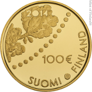 Finland / 100 euros / .917 gold / 5.65 g / 22 mm / Design: Hannu Veijalainen / Mintage: 6,000.