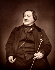 Gioachino Rossini, photographed by Étienne Carjat, 1865.