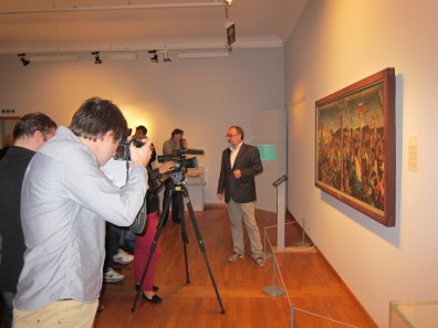 The press conference at the Museum zu Allerheiligen was well attended by TV, radio and press. Photo: UK.