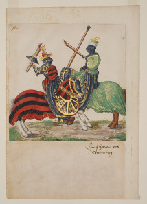 'Freydal': Tournament book of Holy Roman Emperor Maximilian I, around 1515. © Kunsthistorisches Museum Wien, Hofjagd- und Rüstkammer.