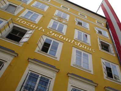 Mozart's birthplace in Salzburg. Source: Jonathan White/ Wikicommons.