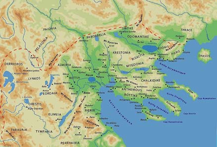 Map of ancient Macedonia. Source: Wikipedia.