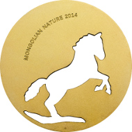 Mongolia/ 500 Togrog/ ½ oz/ Silver .925/ 38.61 mm/ Mintage: 2,500 pieces.