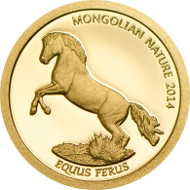Mongolia/ 500 Togrog/ Gold .9999/ 0.5 g/ 11 mm/ Mintage: 15,000.