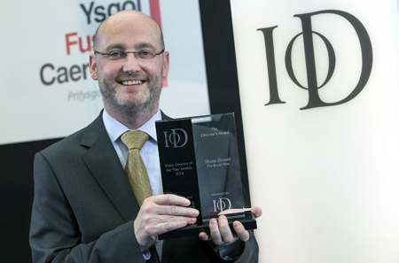 Shane Bissett, The Royal Mint's Director of Bullion, Commemorative Coin and Medals won the Director's Award/ courtesy of www.huwjohn.com.