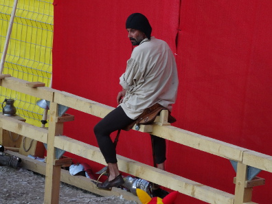 A knight is being put in his place. Photograph: KW.