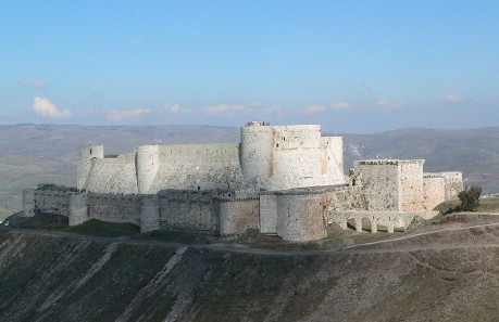 The Krak des Chevaliers in 2005 before its being heavily damaged.