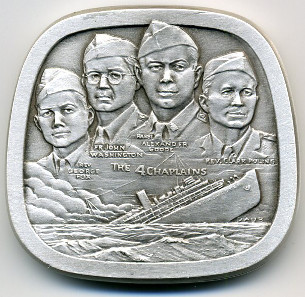 Rabbi Alexander Goode (1911-1943), One of the Immortal Four Chaplains./ courtesy of designer Eugene Daub.