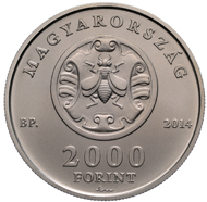 Hungary/ 2,000 HUF/ Cu75Ni25/ 12.5 g/ 30 mm/ Mintage: 5,000.