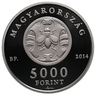 Hungary/ 5,000 HUF/ Silver .925/ 12.5 g/ 30 mm/ Designers: obv. Márta Csikai, rev. Vilmos Király/ Mintage: 5,000.