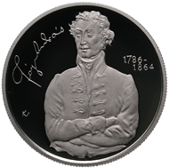 Hungary/ 5,000 HUF/ Silver .925/ 12.5 g/ 30 mm/ Designers: obv. Márta Csikai, rev. Vilmos Király/ Mintage: 5,000.