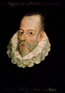 Portrait of Miguel de Cervantes y Saavedra (1547-1615). Source: Wikicommons.