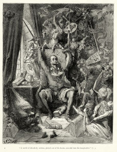 Illustration of Don Quixote by Gustave Doré (1832-1883). Source: Wikicommons.