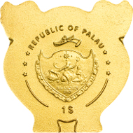 Palau/ 1 Dollar/ Gold .9999/ 0.5 g/ 11 mm/ Mintage: 15,000.