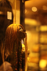 Shrunken head from the Pitt Rivers Museum, Oxford. Photo: Narayan k28 / Wikipedia.