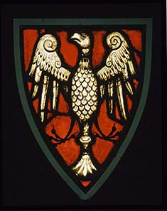 Coat of Arms of the Frankfort village mayor Ludolf, Frankfort cathedral, Hessisches Landesmuseum, Darmstadt ca. 1239, © Hessisches Landesmuseum, Darmstadt.