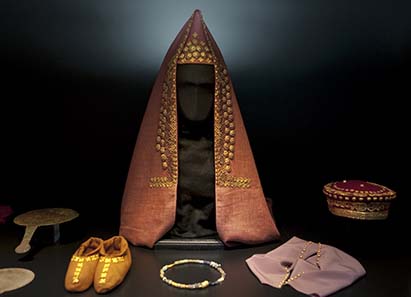 Reconstruction of Skythian clothes. Photo: Peter Haag-Kirchner/Historisches Museum der Pfalz Speyer.