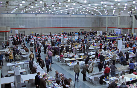 98th Hannover coin show: exhibition hall.