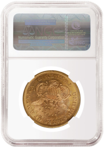 1867 double eagle NGC MS 66.