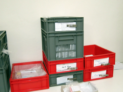 These private finds have been entrusted to Claudia Klages for inspection. Photo: KW.