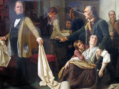 Silesian weavers. Painting by Carl Wilhelm Hübner, 1844. Photo: KW.