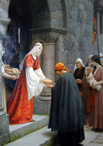 Edmund Leighton, The Charity of St. Elizabeth of Hungary.
