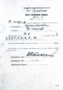 Lists from the Soviet handover reports on the returning of the coins and medals 1958. From B. Kluge, Das Münzkabinett, 2nd ed., Berlin 2005, p. 29.