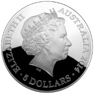 Australia/ 5 AUD/ 1 oz Silver/ 39.62 mm/ Mintage: 10,000.