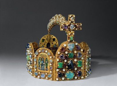 Reichskrone. Replica of Holy Roman Emperor's Crown, lead, Germany, 1913. © Städtische Museen Aachen.