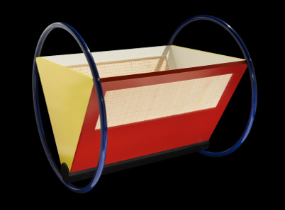 Cradle in the Bauhaus style. Photo: The Trustees of the British Museum.