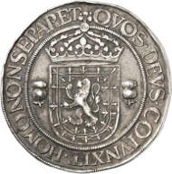 Lot 2246: SCOTLAND, Mary ( 1542-1567). Silver medal, 1565 (on her wedding with Henry Stuart, Lord Darnley on July 29). Hawkins p. 115. 44. Very rare. Very fine. Estimate: 750,- euros. Hammer price: 9,500,- euros.