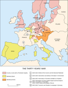 The campaigns of the Thirty Years' War were complex ones. Source: P.S. Burton/historicair / http://creativecommons.org/licenses/by-sa/3.0/deed.de