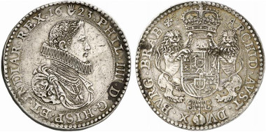 Brabant. Philipp IV of Spain, 1621-1665. Double ducaton 1623, Antwerp. From auction sale Künker 223 (2013), 4.
