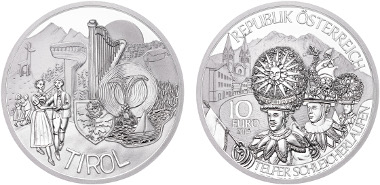 Austria/ 10 Euro/ Silver .925/ 17.3 g/ 32 mm/ Designer: Herbert Wähner/ competition winner: 2b-Klasse Neue Mittelschule Rattenberg.