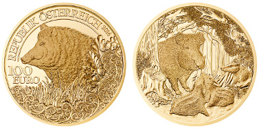 Austria/ 100 Euro/ Gold .986/ 30 mm/ Designer: Thomas Pesendorfer (obverse), Helmut Andexlinger (reverse)/ Mintage: 30,000.