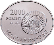 Hungary/ 2,000 HUF/ Cupro-nickel/ 10.3 g/ 30x25 mm/ Designer: Fanni Vékony/ Mintage: 5,000.