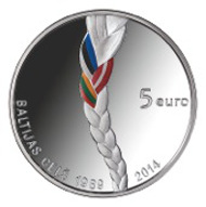 Latvia/ 5 EUR/ Silver .925/ 22 g/ 35 mm/ Designer: Visvaldis Asaris and Ligita Franckevica.
