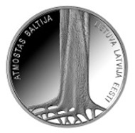 Latvia/ 5 EUR/ Silver .925/ 22 g/ 35 mm/ Designer: Visvaldis Asaris and Ligita Franckevica.
